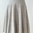 Light Gray Pleated short Wool Skirt - Kelly 01