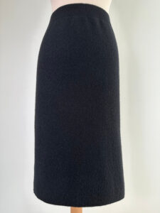 Jupe Crayon Noire Côtelée Catherine Malandrino - Taille M, Neuf Avec Étiquettes | Jupe Droite Élégante En Viscose/Nylon