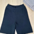 Black Knitted Wool Shorts for Women | Merino Wool Clothing