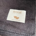 Couverture en laine de yak double face marron beige