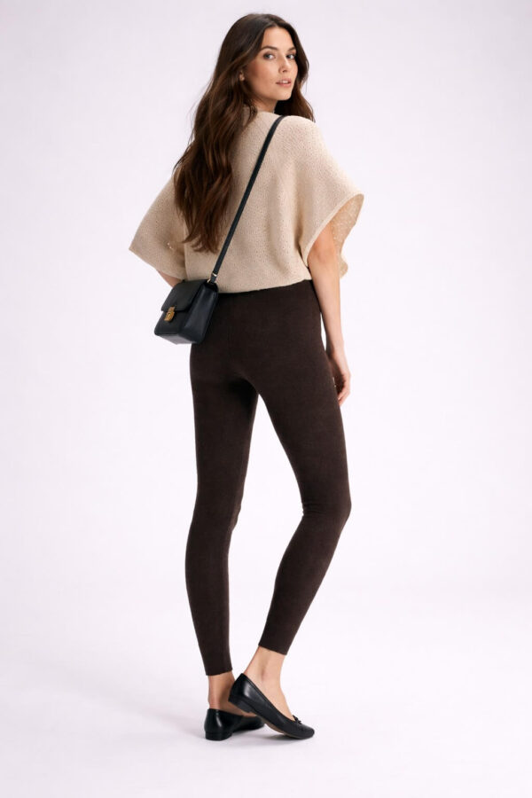 Leggings chauds en laine de yak - Leggings en laine de yak épais 4 fils naturelle pour femme